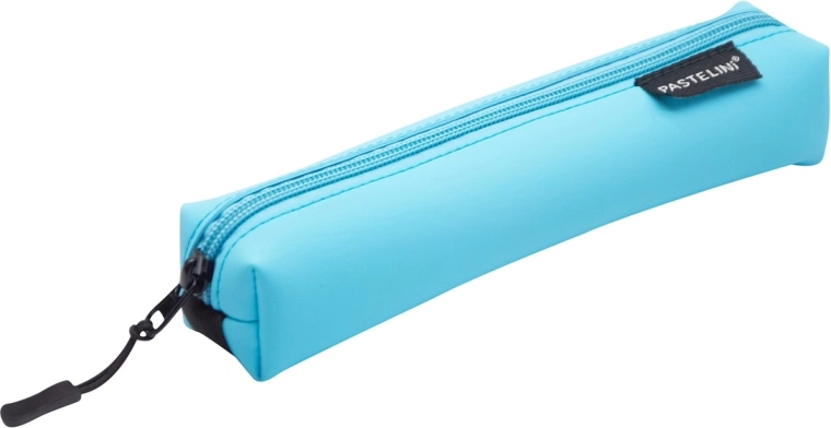 Etui van PU smal met elastische band PASTELINI blauw