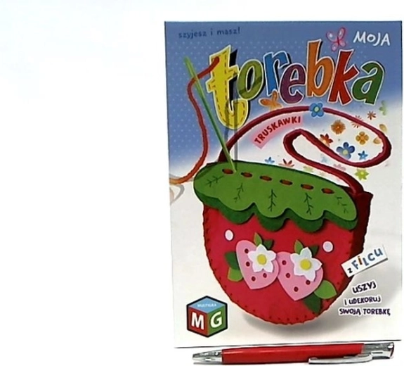 Moja vilten handtas aardbeien