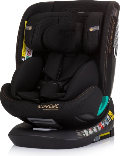 Chipolino autostoeltje Supreme i-Size 40–150 cm Isofix 360 – Obsidian