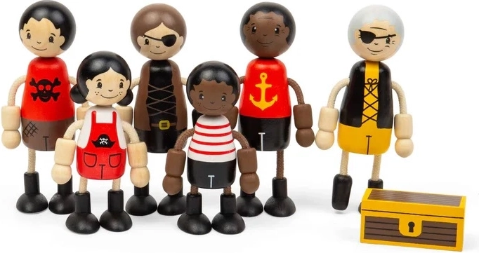 Bigjigs Toys houten figuren Piraten
