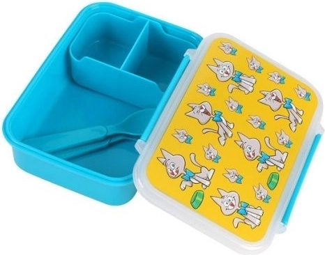 Kinderlunchbox Kat met bestek