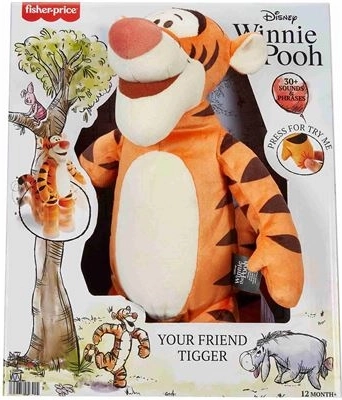 Fisher-Price Disney Winnie de Poeh – pluchen Tigger met beweging en geluiden