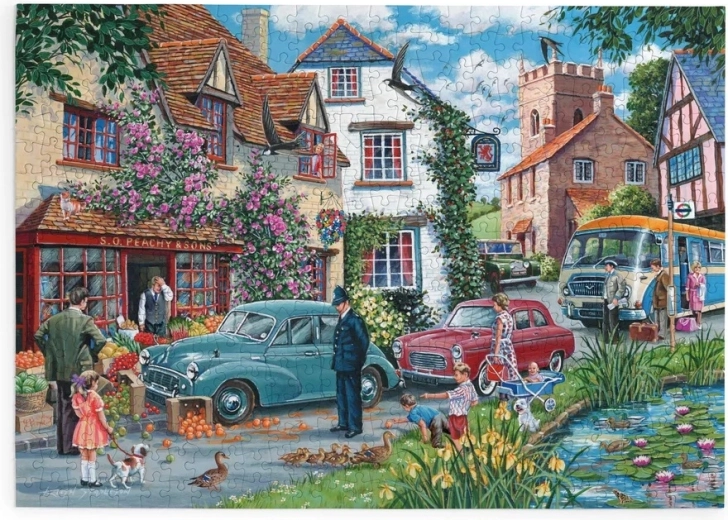 House of Puzzles Puzzel Verkeersopstopping met 500 extra grote puzzelstukken