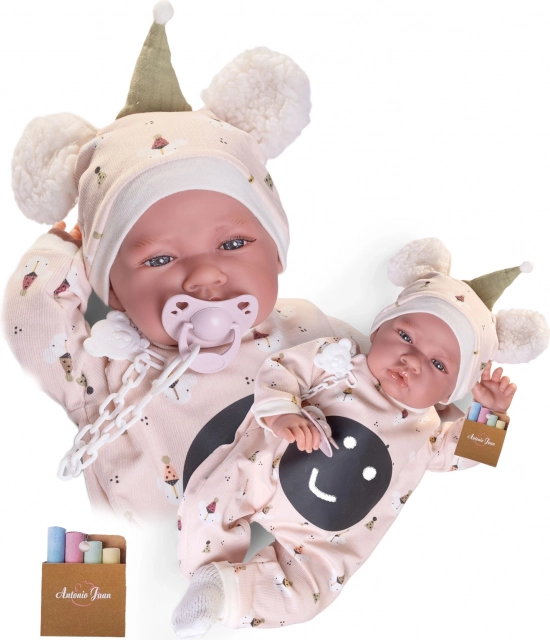 Realistische babypop Antonio Juan met zacht stoffen lichaam