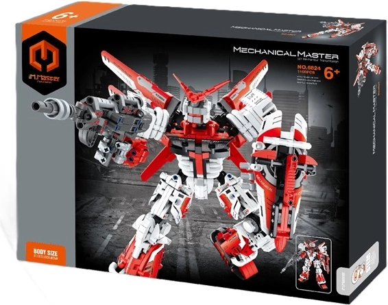 Mechanical Master bouwset gevechtsrobot Ronin Fire Sentinel rood 1100 onderdelen