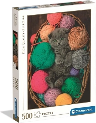 Clementoni puzzel high quality 500 stukjes – pluizig kitten