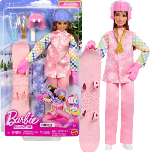 Barbie carrière – snowboardster met accessoires