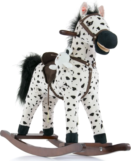 Milly Mally schommelpaard Mustang black dot