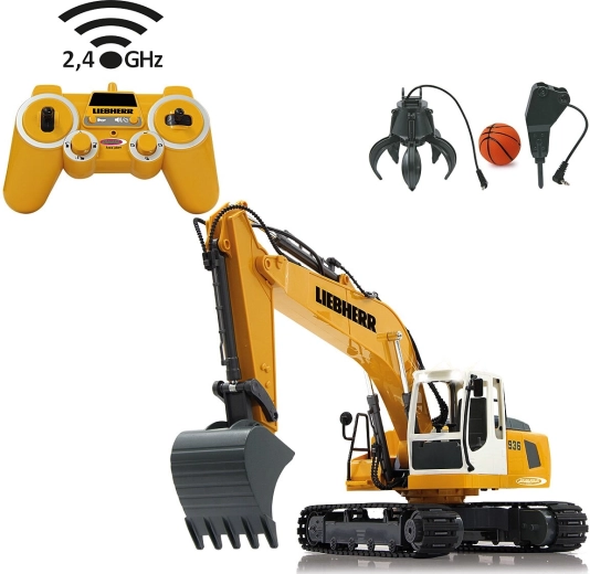 Jamara gelicentieerde rupsgraafmachine Liebherr R 936 RC 1:20 2,4 GHz met grijper en sloophamer