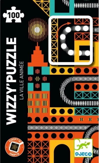 DJECO Magnetische puzzel Kinoptik Stad 100 stukjes