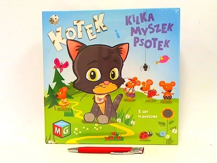 Psotek: katje en een paar muisjes – set van 2 bordspellen voor kinderen