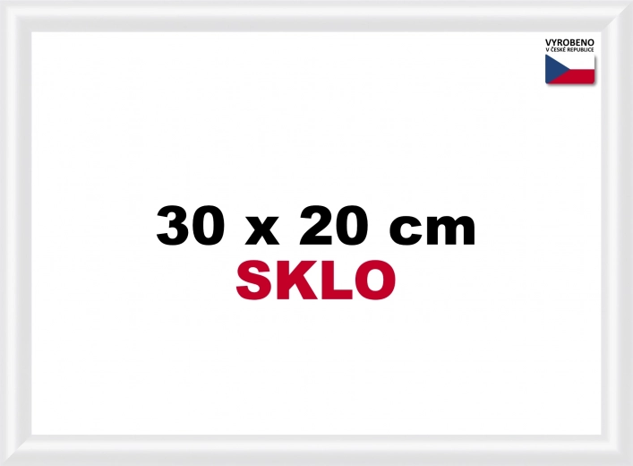 Kunststof lijst 30x20 cm wit