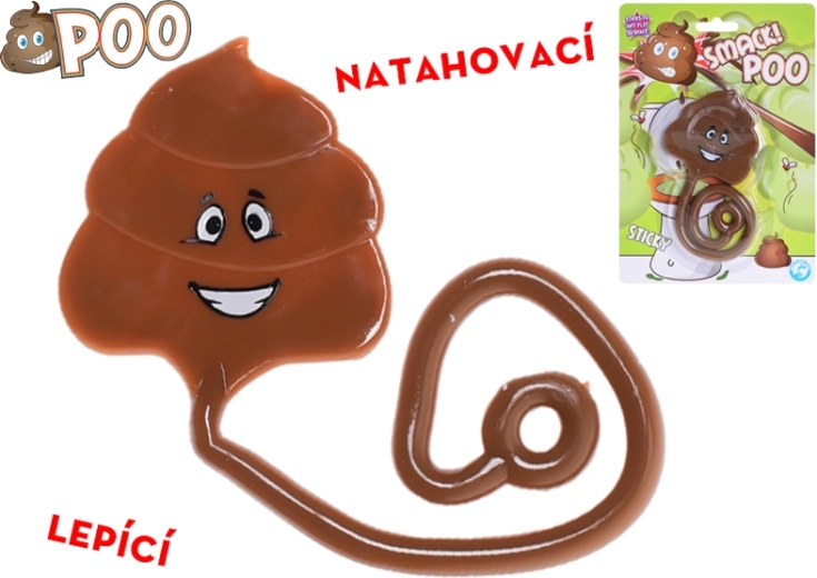 Plakkerige en rekbare drol 32 cm – grappig speelgoed voor kinderen