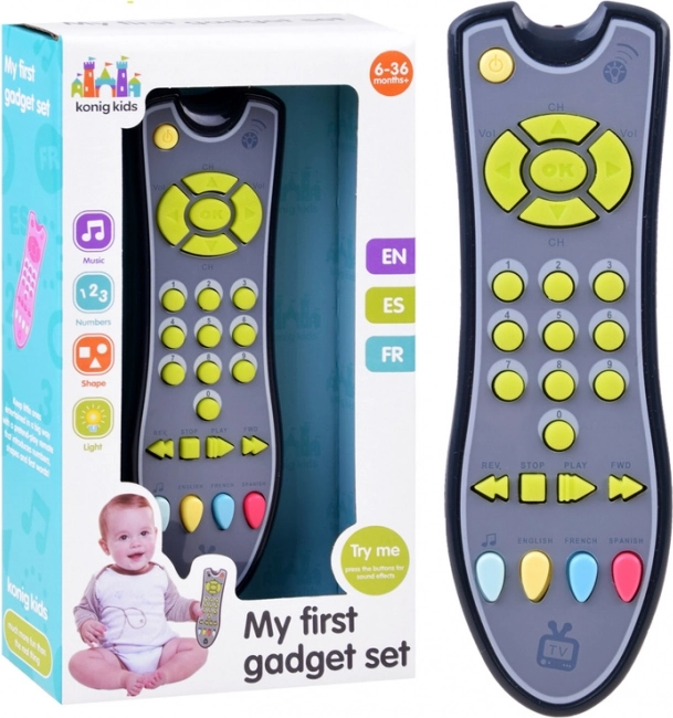 Interactieve kinder TV-afstandsbediening – geel