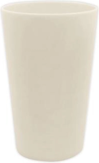 Decorata plastic bekers 280 ml beige, set van 2 stuks