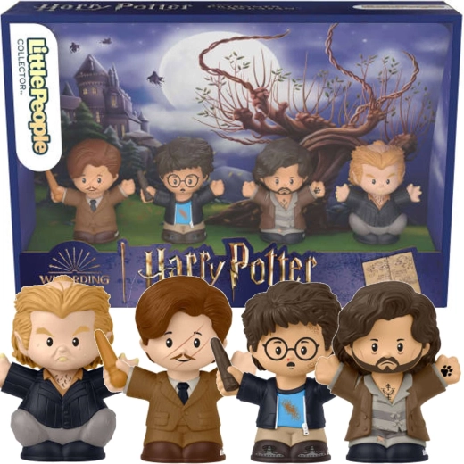 Harry Potter en de Gevangene van Azkaban – set van 4 verzamelbare tovenaarsfiguren