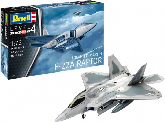 Kunststof model LOCKHEED MARTIN F‑22A Raptor