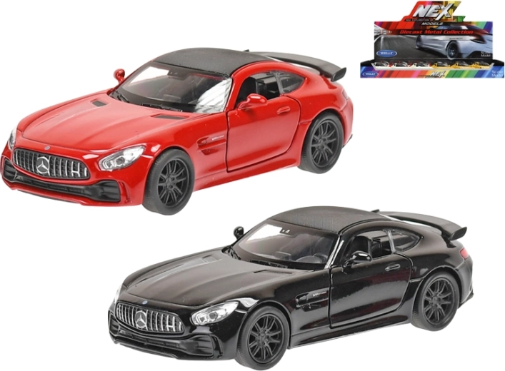 Metalen modelauto Mercedes-AMG GTR Welly met terugtrekmotor
