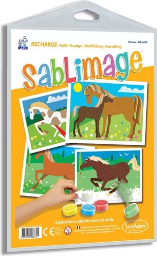 Sentosphere Sablimage zandafbeeldingen paarden
