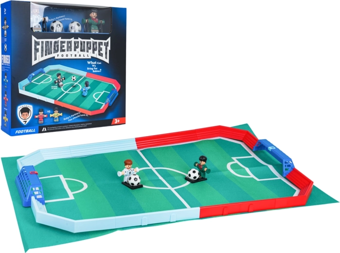 Tafelvoetbal met twee spelers en een groot speelveld