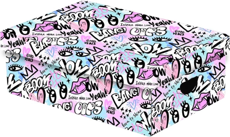 Grote laminaat opbergdoos Funny Girl