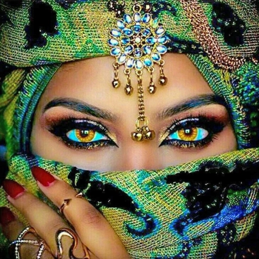 Diamantschilderen 7D Frappe Eye 30x40 cm