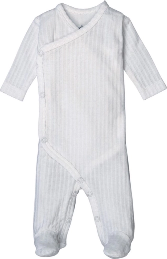 Lodger baby-onesie voor pasgeborenen seersucker cloud dancer