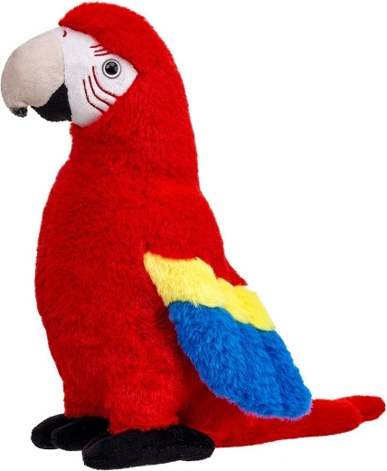 Pluchen rode ara papegaai 31 cm
