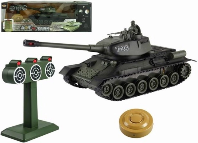 RC Rusland T34 tank vs doel 1:24