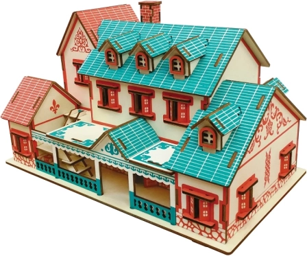 Woodcraft houten 3D puzzel Villa Narat