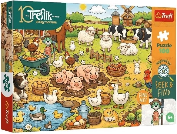 Trefl puzzel Seek & Find Dorp 100 stukjes