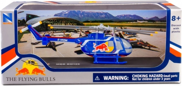 Metalen modelhelikopter MBB BO 105 THE FLYING BULLS 1:90