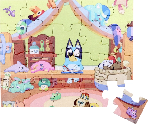 Houten puzzel Bluey – 20 stukjes