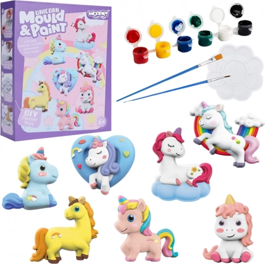 Woopie creatieve set gipsafgietsels en schilderen – eenhoorns