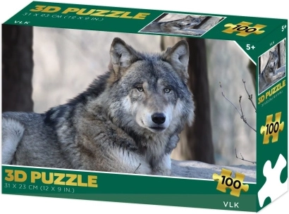 3D-puzzel wolf 100 stukjes