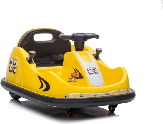 Elektrisch bumperauto voor kinderen geel