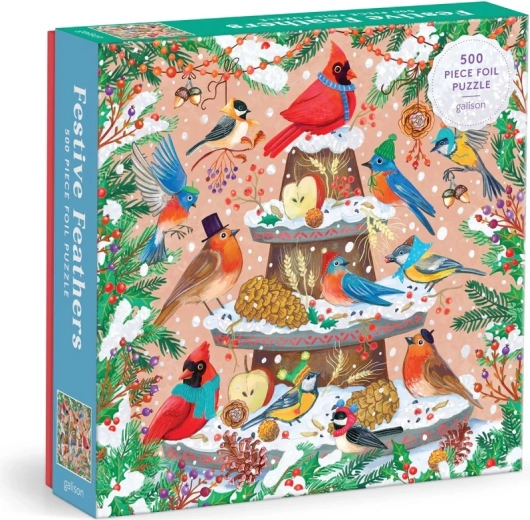Galison foliepuzzel wintervogels 500 stukjes