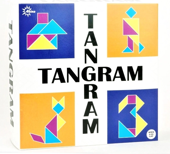 Logische spel Tangram – snel patronen leggen