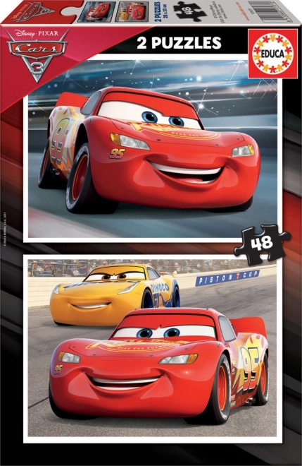 Educa puzzel Cars 3: Racebaan 2x48 stukjes