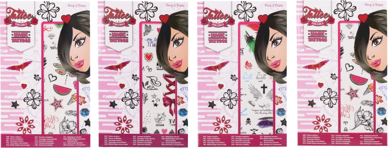 Tijdelijke tatoeages voor meisjes – 2 vellen