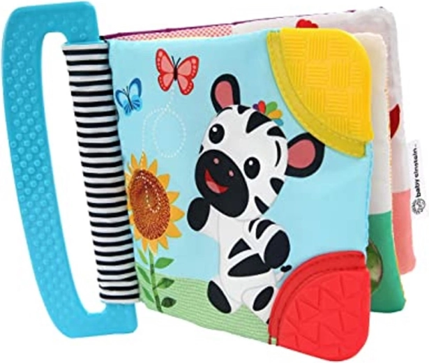 Baby Einstein textiel rammelboekje en bijtring Curious Explorers 0m+