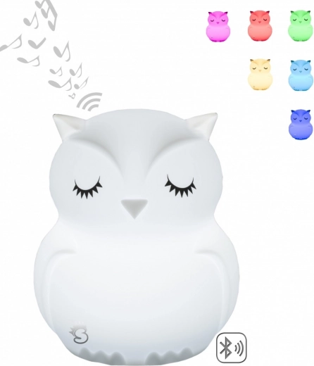Siliconen nachtlampje met wisselende kleuren en Bluetooth-luidspreker Sůvka