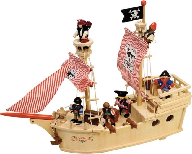 Tidlo houten piratenschip