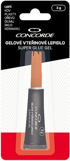 Concorde gel-secondelijm 3 g in blisterverpakking
