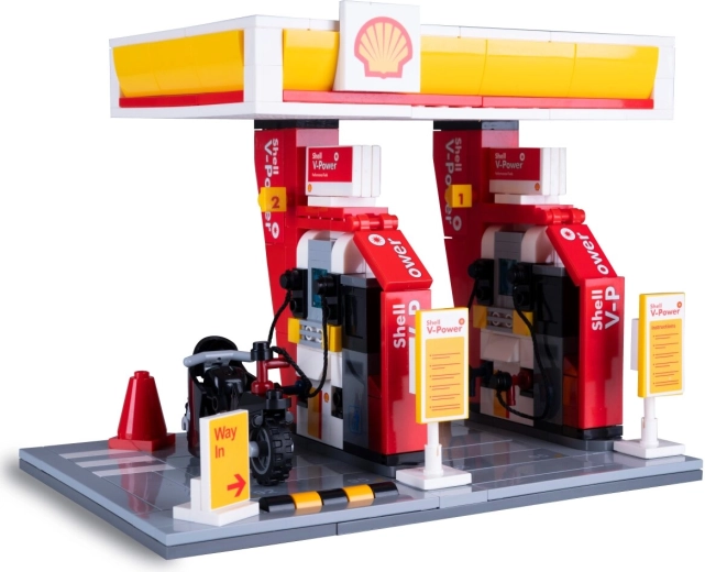 CaDA bouwset Shell-tankstation op schaal 1:30