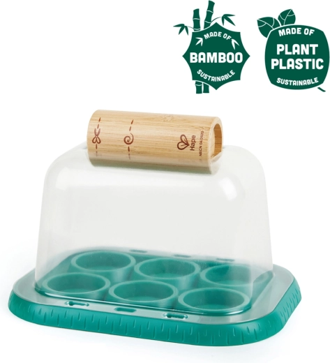 Hape Nature Fun bamboe minikasje voor kleine tuiniers