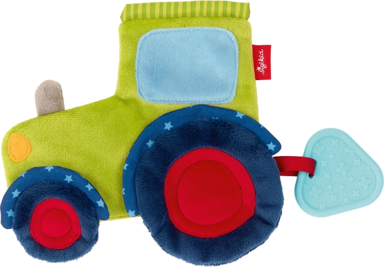 Sigikid knuffeldoekje/comforter tractor met bijtring - 1 stuk