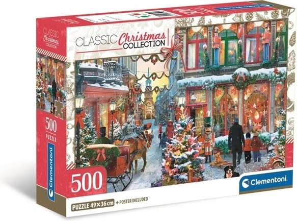 Clementoni puzzel 500 stukjes compact Joy of Christmas