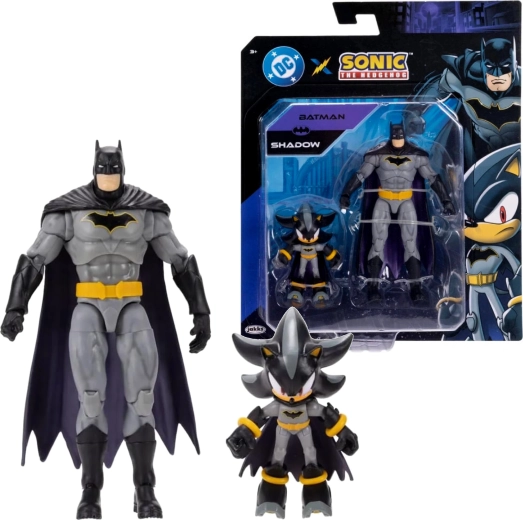 Jakks Pacific figuurset Shadow als Batman en Batman (Sonic the Hedgehog x DC Comics)