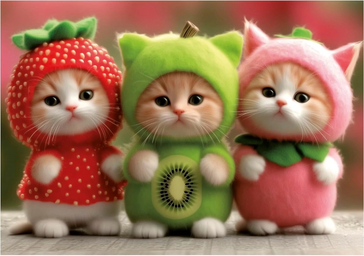 Puzzel Fruitkittens 200 stukjes EDUCA
